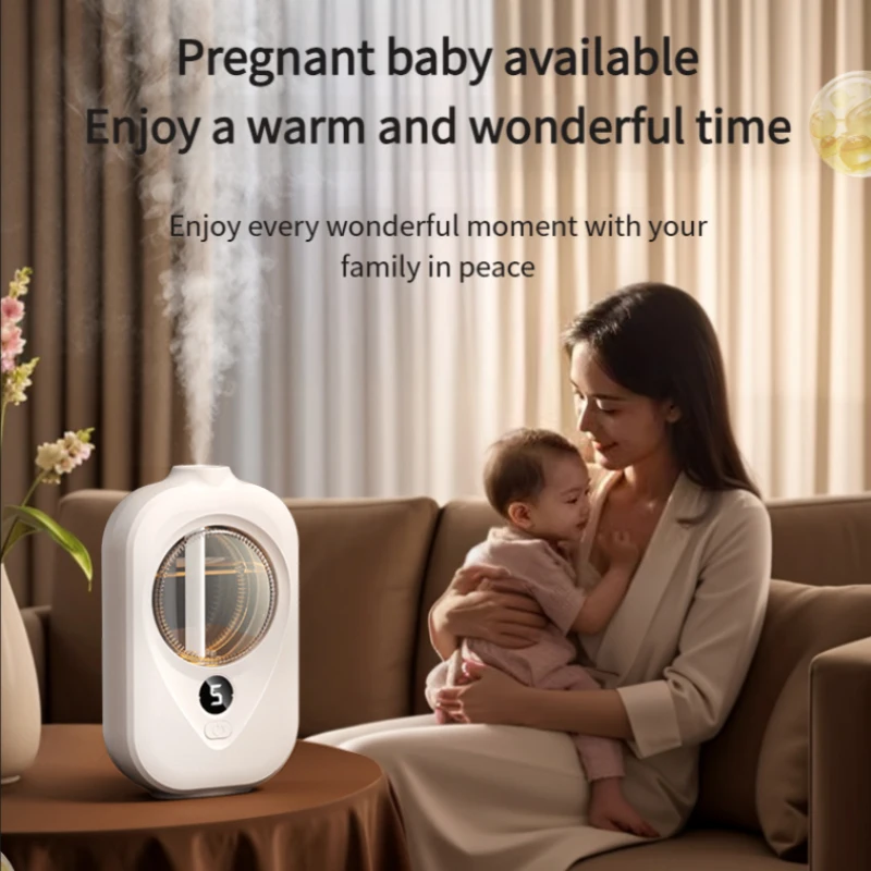 Smart Automatic Essential Oil Diffuser Wall Mounted Aromatherapy Humidifier with Air Deodorizer for Bathroom - Image 6