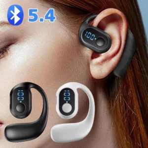 1PC Wireless Ear Hook Headset Bluetooth 5.4 Earphone 180°Rotation HiFi Stereo Noise Reduction Headphone Sports Waterproof Earbud