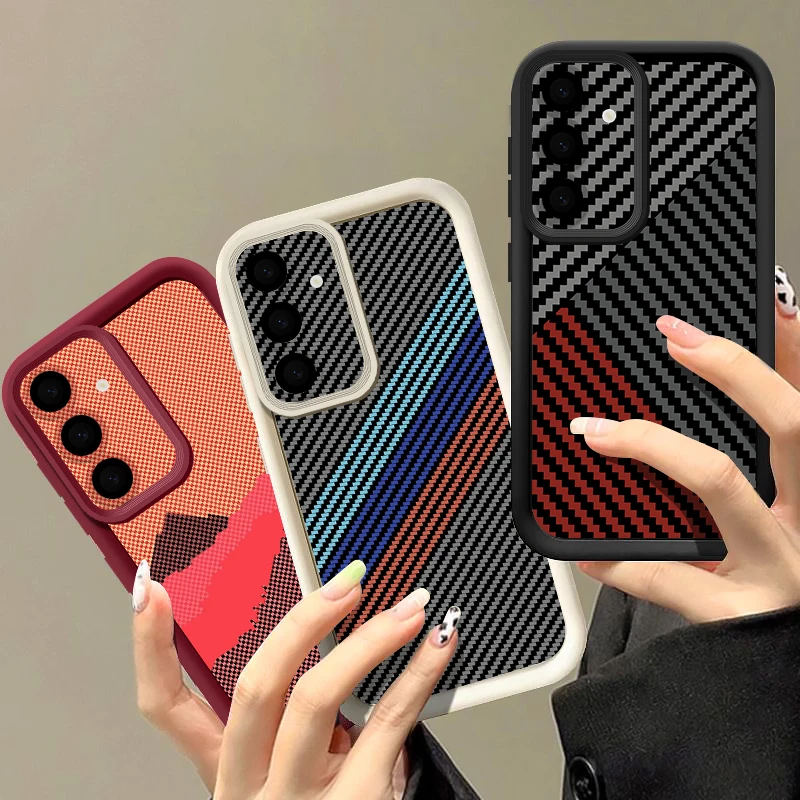 Striped Pattern Soft Phone Case For Samsung Galaxy A57 A37 A36 A56 A26 A17 A16 A55 A15 A14 A54 A35 5G Shockproof TPU Back Cover - Image 2