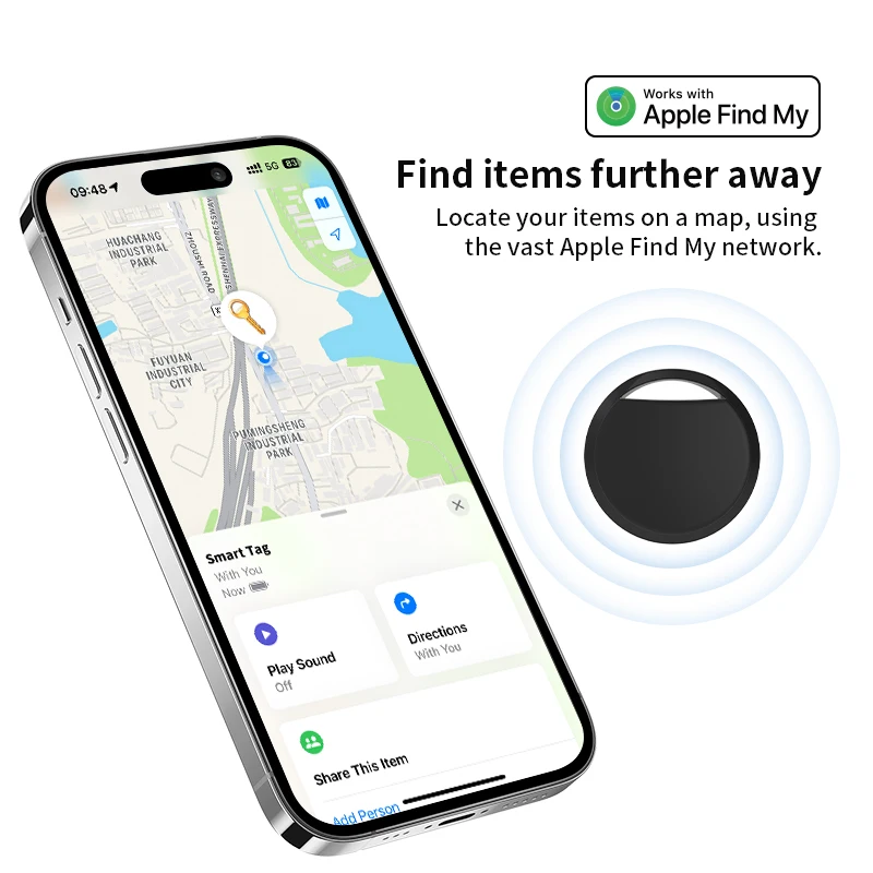 Mini Anti-Lost Tracking Device Bluetooth Works with Apple Find My APP Smart Tag Kids Pet GPS Tracker Alarm Reminder Positioner - Image 5