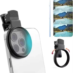 52MM Circular Universal Polarizer Camera Lens Clip Portable CPL Filter Kit Professional Phone Camera Lens For iPhone 17 16 15 14