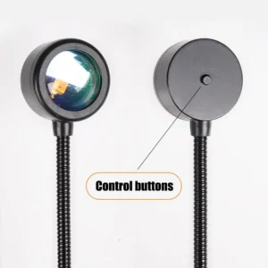 USB LED Sunset Lamp ABS Eye Protection Projector Lamp Compact and Portable 14 Modes Decoration Mood Lights