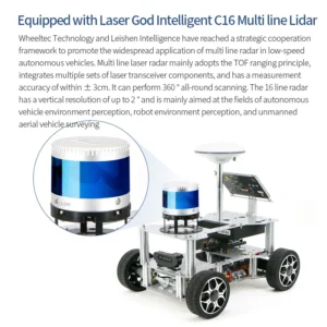 WHEELTEC R550 PLUS Auto Outdoor Autonomous Driving Robot, Autoware Autonomous Driving System, Multi-sensor Fusion