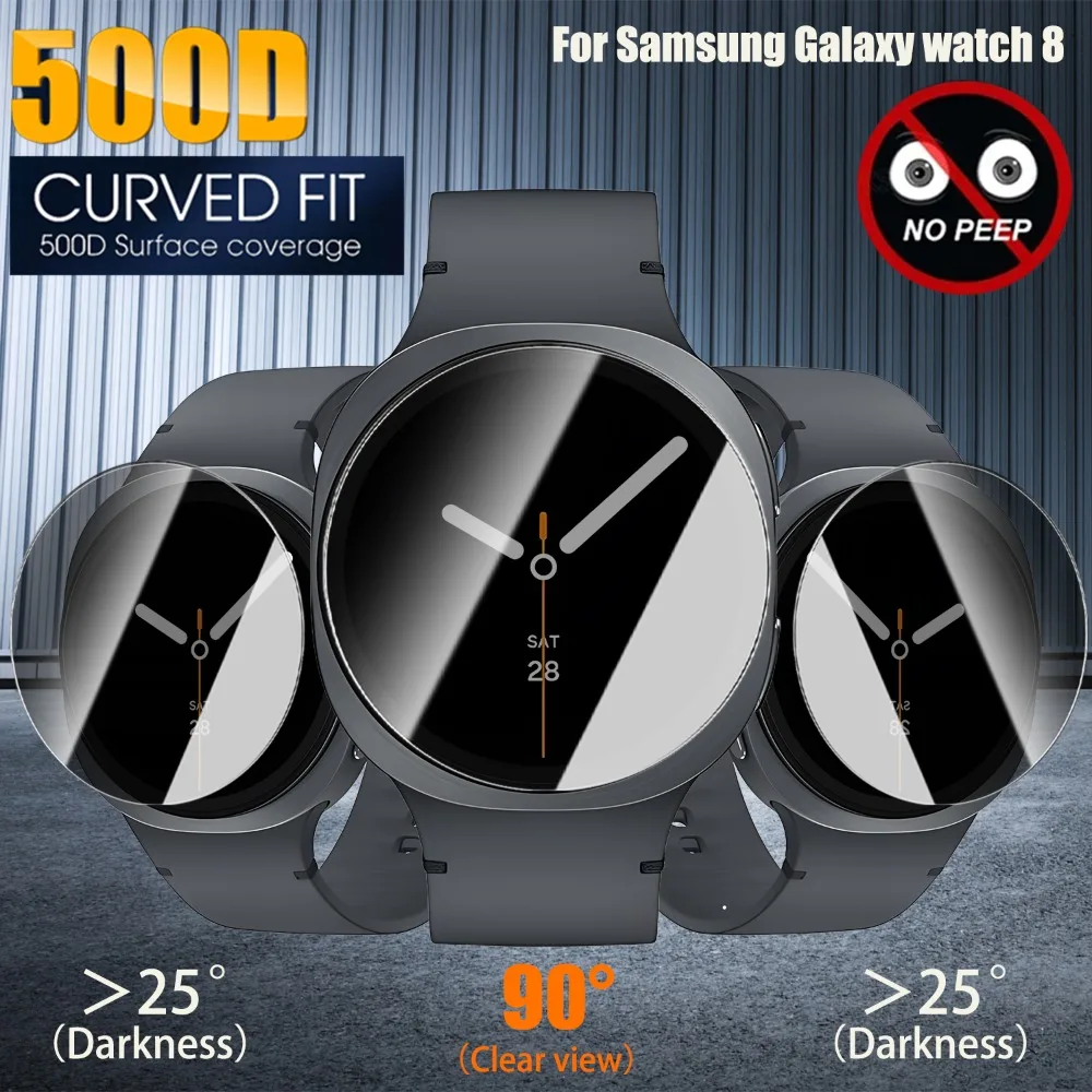 1-5pcs Tempered Glass Easy Installation Anti-spy Film for Samsung Galaxy Watch 8 40 44mm Classic 46mm Ultra2025 Screen Protector - Image 2