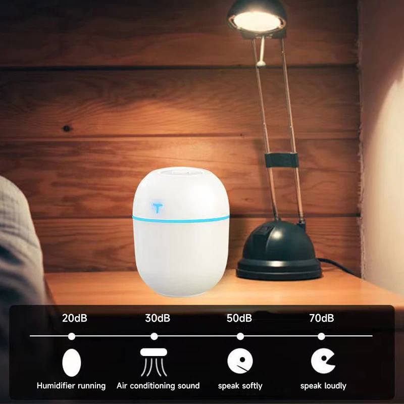 220ml Mini Humidifier USB Aroma Diffuser Mist Maker Desktop Essential Oil Scent Diffuser Smart Home Appliance with LED Light - Image 6