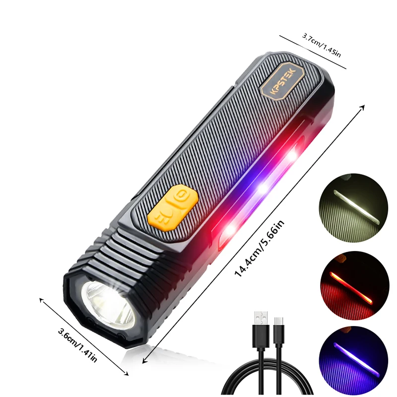 Magnetic COB Work Light USB Rechargeable LED Flashlight Portable Lantern Camping Light Type-C Power Bank Function Lamp - Image 6