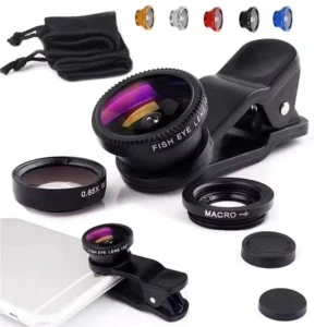Universal 3 In 1 Fish Eye Lens Wide Angle Macro Smartphone Fisheye Lens Zoom For iPhone Xiaomi Huawei Mobile Phone Camera Lens