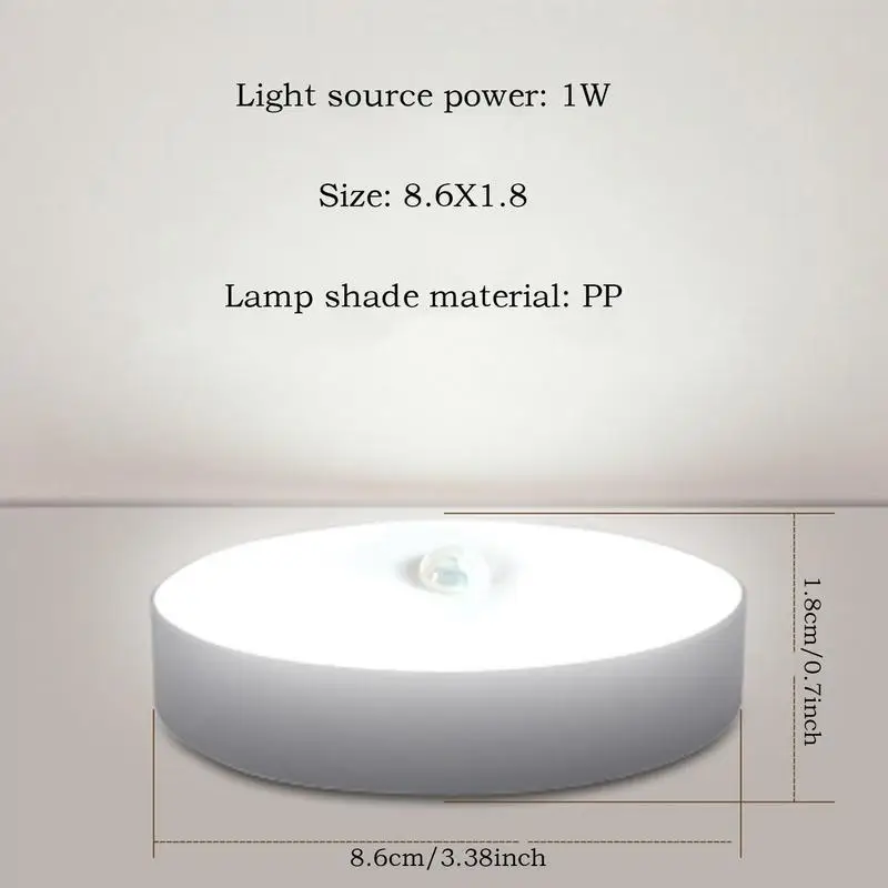 Motion Sensor Night Light LED Indoor Auto Sensing Lamp Indoor USB Charging Induction Closet Stairway Entrance Lamp - Image 6