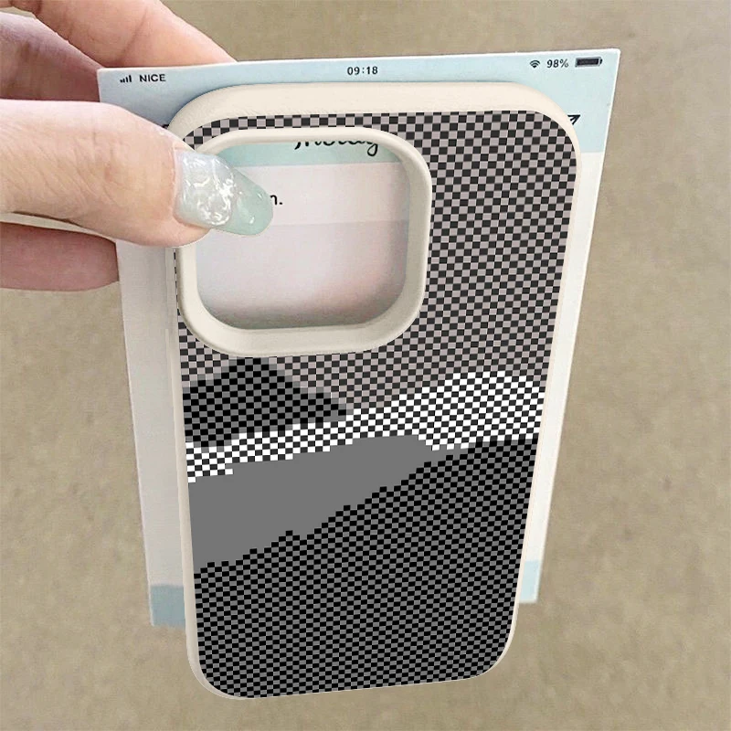 Woven Texture Printed Phone Case For iPhone 17e 17 Pro Max 16 15 14 13 Pro Max 16e 11 Shockproof Soft TPU Leather Texture Cover - Image 5