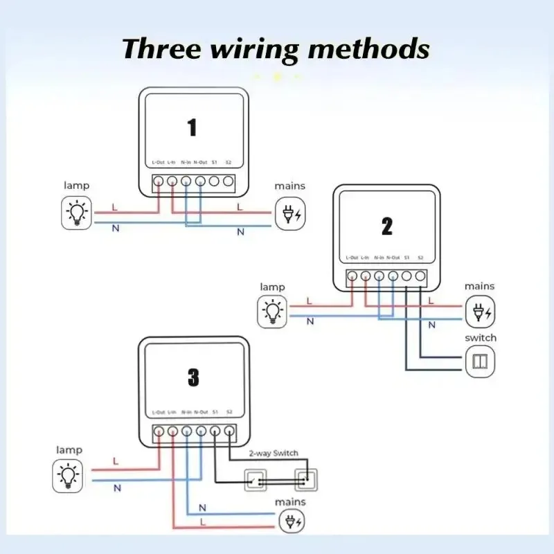 16A Wifi Smart Switch Smart Home Light Switches Module 2 Way Control Work with Tuya Smart Life Alexa Google Home Switch - Image 6