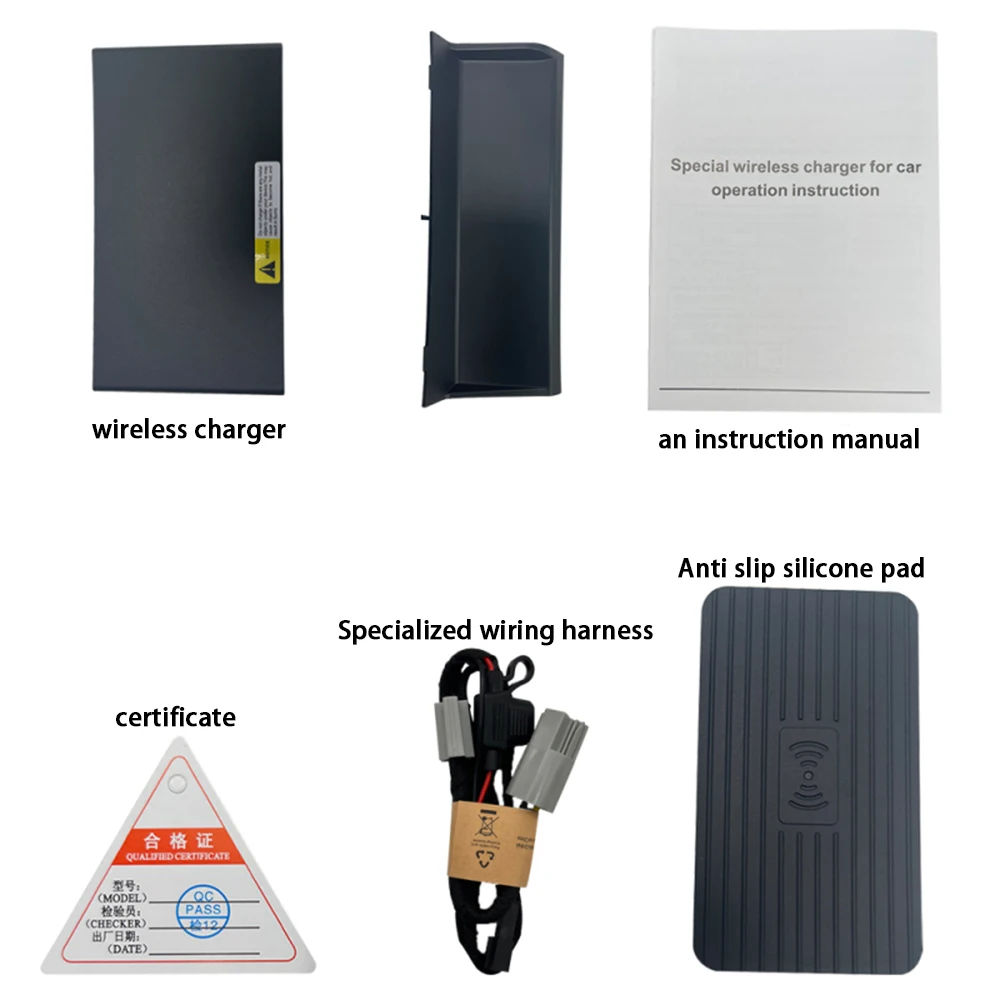 for Jaguar XE X760 2015–2024 Center Console Storage Car Wireless Mobile Phone Charger QI 18W iPhone Magsafe Fast Charging Panel - Image 5