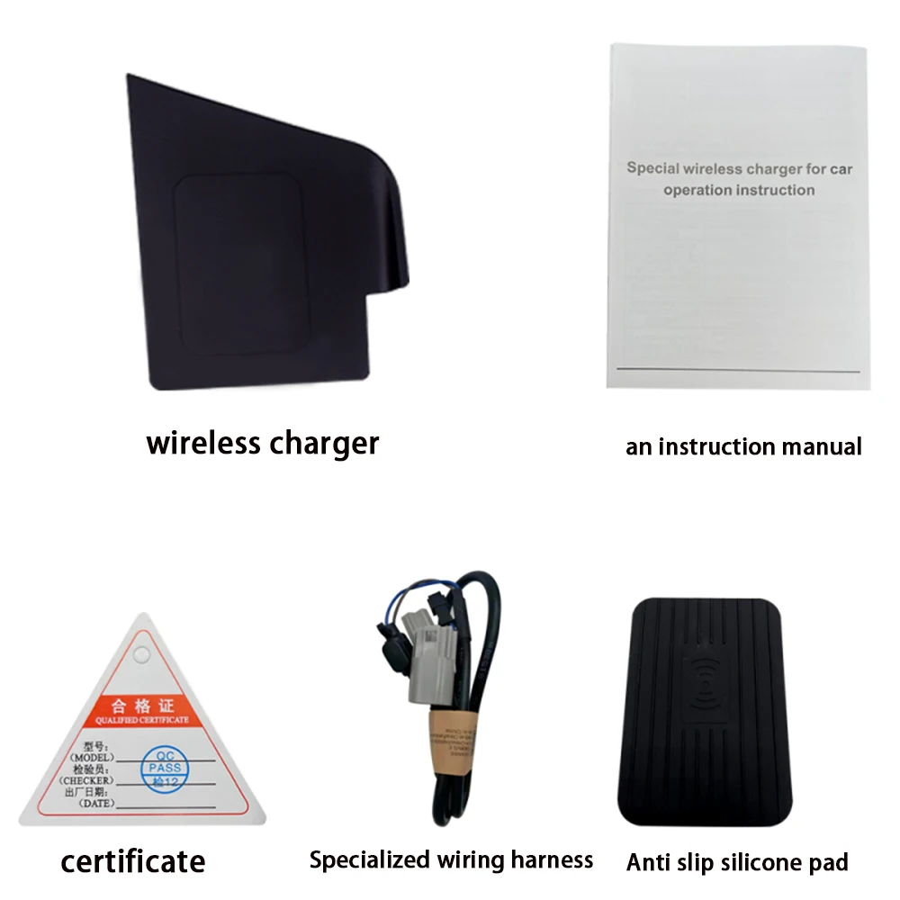for Cadillac CT6 V CT6-V 2016-2023 Armrest Storage Car Wireless Mobile Phone Charger QI 18W iPhone Magsafe Fast Charging Panel - Image 6