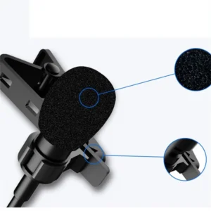 Noise Reduction Condenser Mic Mobile Phone Voice Recording Lapel Microphone Clip on Lavalier Microphone Small Microphone