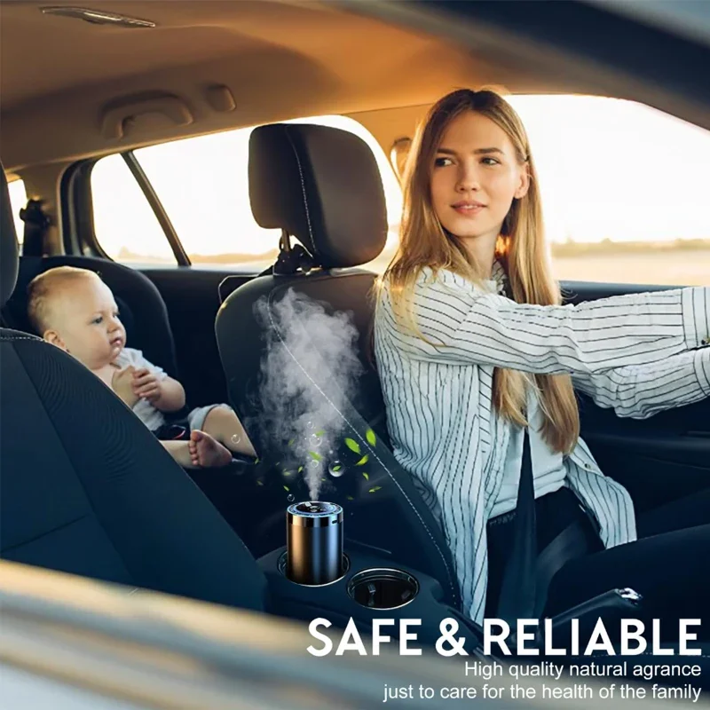 New Aroma Diffuser 5 Modes with Digital Display Smart Car Air Freshener Rechargeable Humidifier Starry Light Car Accessories - Image 6