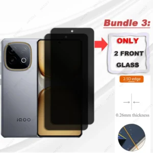 Privacy Screen Protector For vivo iQOO Z10 Turbo Plus Glass For iQOO Z10 Turbo Plus Anti-spy Glass Camera Lens Protector