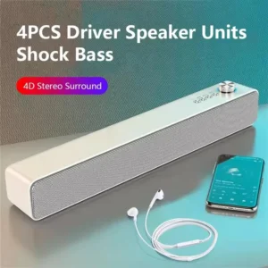 Original Bluetooth Subwoofer Soundbar TV Audio Echo Wall Computer Speaker Home Theater Music Wireless Blueooth Speaker Gift