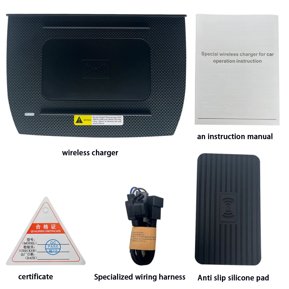 for Honda Civic 10 Mk10 FC FK 2016–2021 Center Console Storage Wireless Mobile Phone Charger QI 18W iPhone Magsafe Fast Charging - Image 6