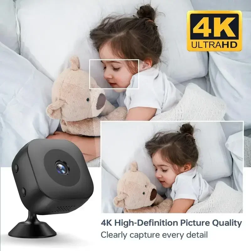 4K Smart Wireless Home Surveillance HD Camera Battery Camera Indoor Outdoor Security Monitor For Home Theft Prevention - Image 4