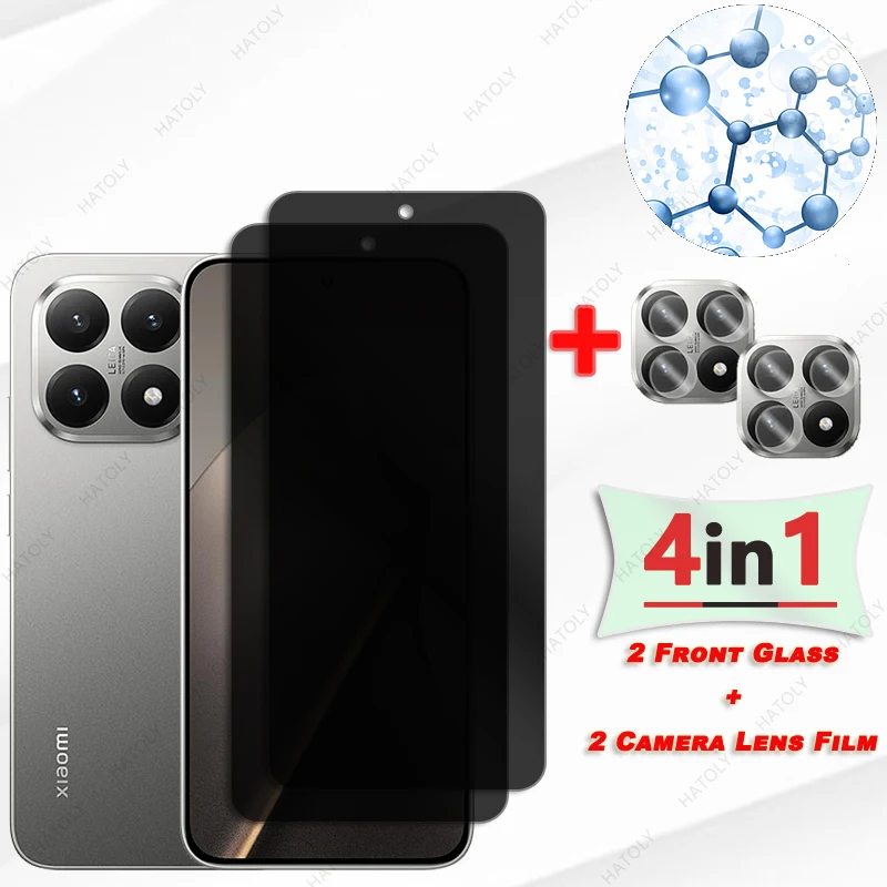 Anti Glare Tempered Glass For Xiaomi 15T Glass Privacy Screen Protector For Xiaomi 15T 5G Anti-spy Glass Camera Lens Protector - Image 2
