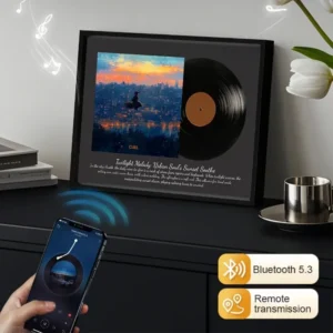 Audiovisual Sharing Ambient Bluetooth Speaker Luminous Sound Picture Luxury Photo Frame Desktop Retro Style HIFI Soundbox BT5.3