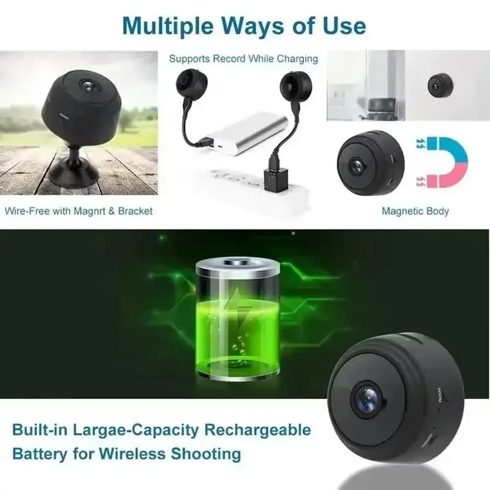 Mini Camera WiFi Wireless Monitoring Security Protection Remote Monitor Camcorders Video Surveillance Smart Home - Image 6