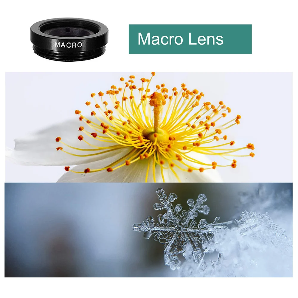 3 in 1 Fisheye Lens 0.67X Wide Angle Micro Camera Lens With Phone Clip For iPhone Samsung Xiaomi Universally Smartphone Lens Kit - Image 4
