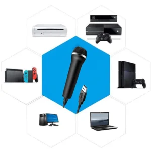 Chatting Gaming Podcast Recording Universal USB Wired Microphone Karaoke Mic for Nintendo Switch Wii PS4 Xbox PC
