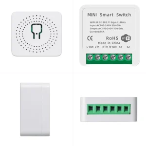 Wifi Mini Smart Switch 16A DIY Wireless Breaker 2 WAY Control Timer Home Automation Work with Tuya Smart Alexa Google Home 1pc