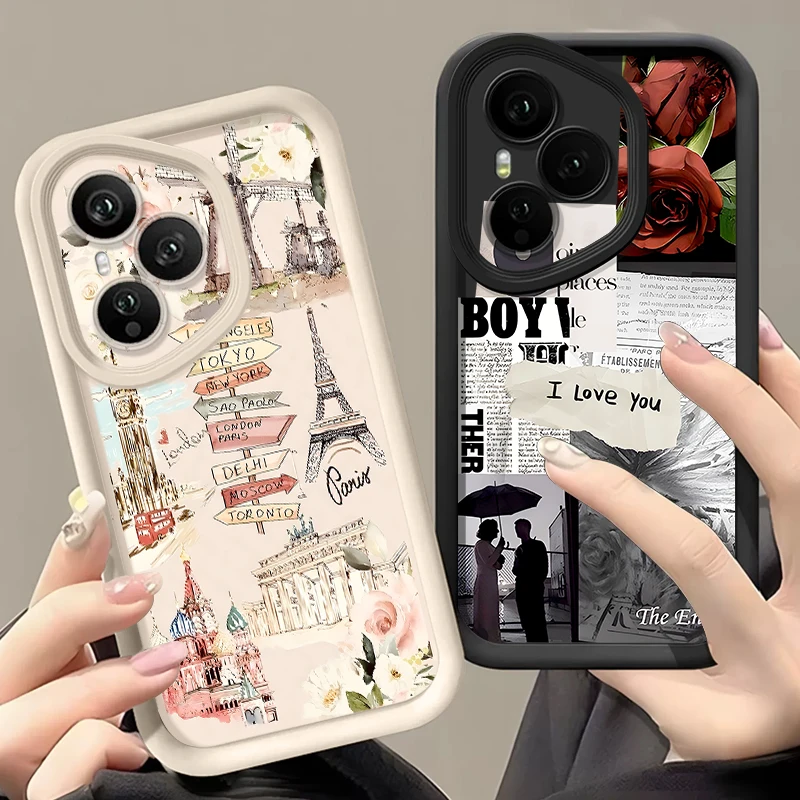 Daily Life Collage Pattern Phone Case For Honor 400 200 Pro Magic7 Lite X8c X9c Smart X6a X6b X6c Shockproof Soft Silicone Cover - Image 3