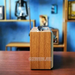 1702 Classic Vintage Retro Style AM/FM/SW Radio with Bluetooth 5.0 Speaker Wood radios 6V 1400mAh With color flash