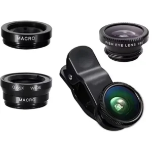 3 in 1 Fisheye Phone Lens Wide Angle Zoom Lens Fish Eye Macro Lenses Camera Kits With Clip Lens On The Phone For All Smart Phone