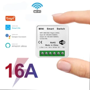 16A Wifi Smart Switch 2 Way Control Smart Home Light Switches ModuleWork with Tuya Smart Life Alexa Google Home Switch