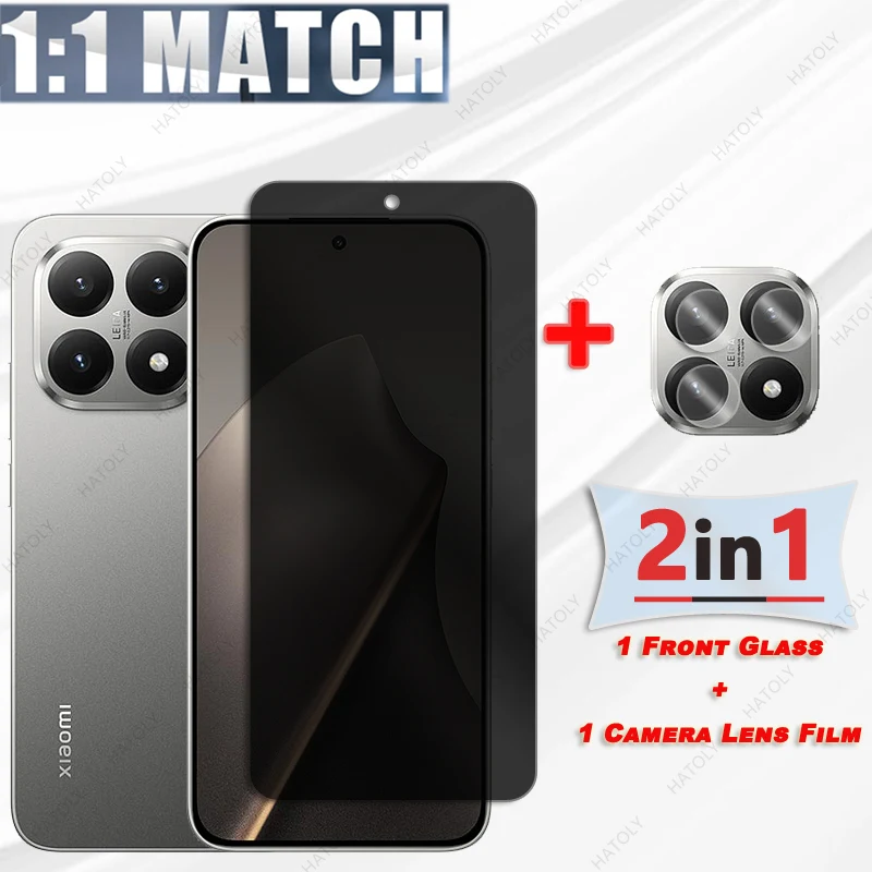 Anti Glare Tempered Glass For Xiaomi 15T Glass Privacy Screen Protector For Xiaomi 15T 5G Anti-spy Glass Camera Lens Protector - Image 4