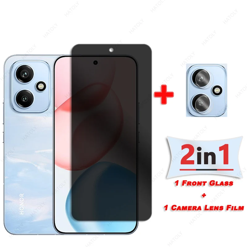 Privacy Screen Protector For Honor 400 China Glass For Honor 400 5G China Anti-spy Glass Camera Lens Protector Anti Glare Glass - Image 2