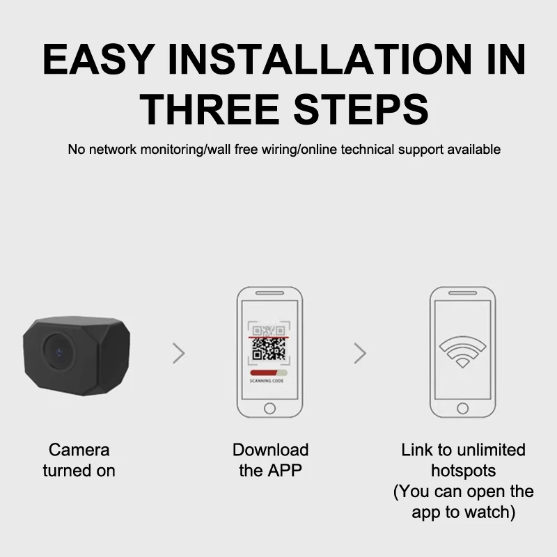 New New 4K HD Mini Camera WiFi IP APP Remote Monitoring Lightweight Portable Camcorder Smart Home Surveillance Security Camera - Image 6