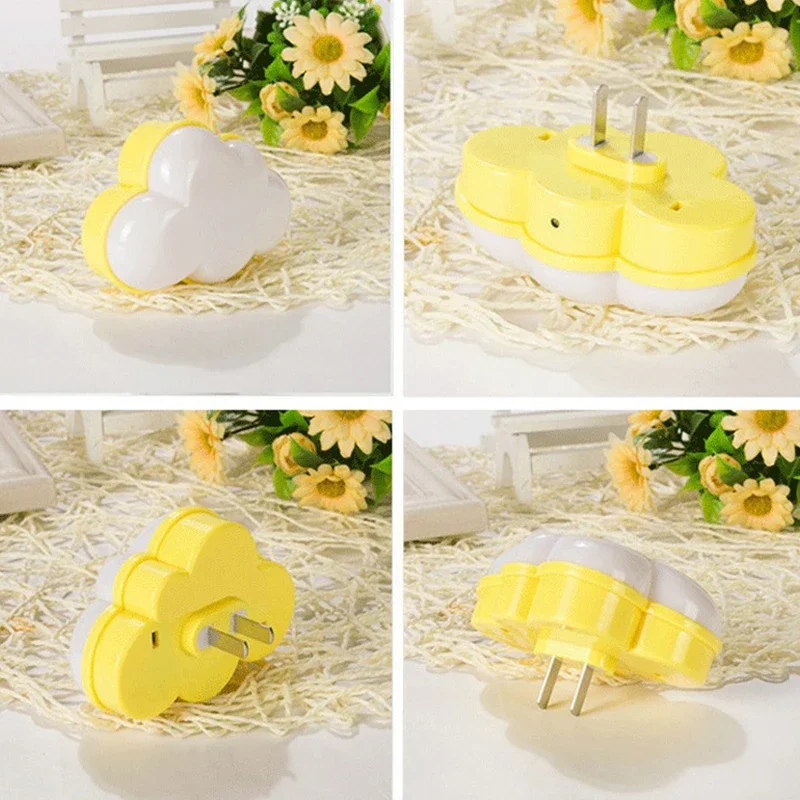 LED Cloud Smart Motion Sensor Night Lights Room DecorEU/US Plug in for Kids Bedroom Stair Hallway Study Bedhead Night Lamps - Image 4