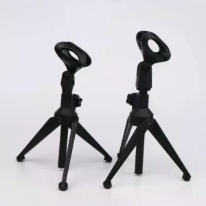 Mini Portable Table Stand Universal Microphone Stand Desktop Tripod Adjustable Mic Clip Holder Lightweight Bracket