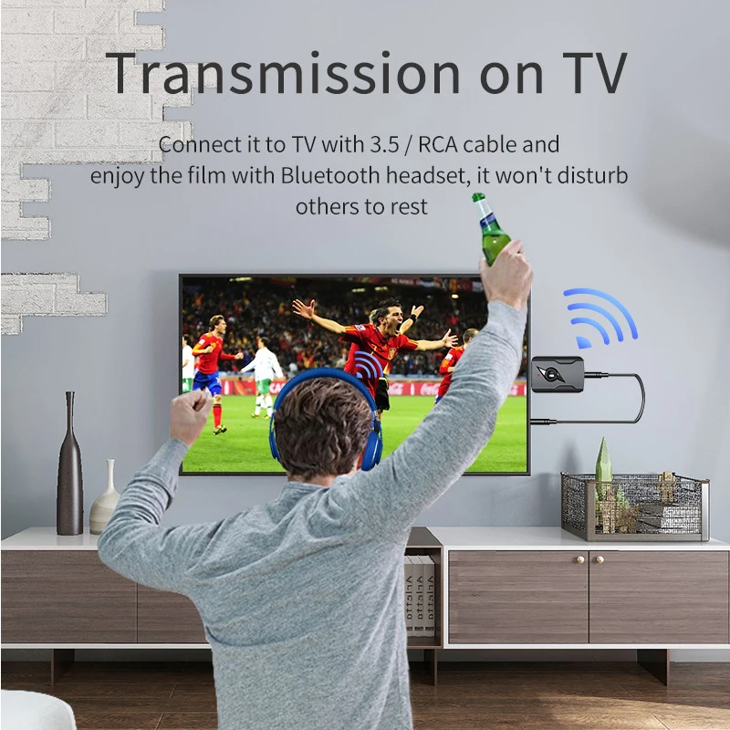 USB & 3.5mm AUX Bluetooth 5.3 Dongle Audio Receiver Transmitter Music Adapter For PC Mp3 Speaker TV Wireless Earphone Car Radio - Image 5