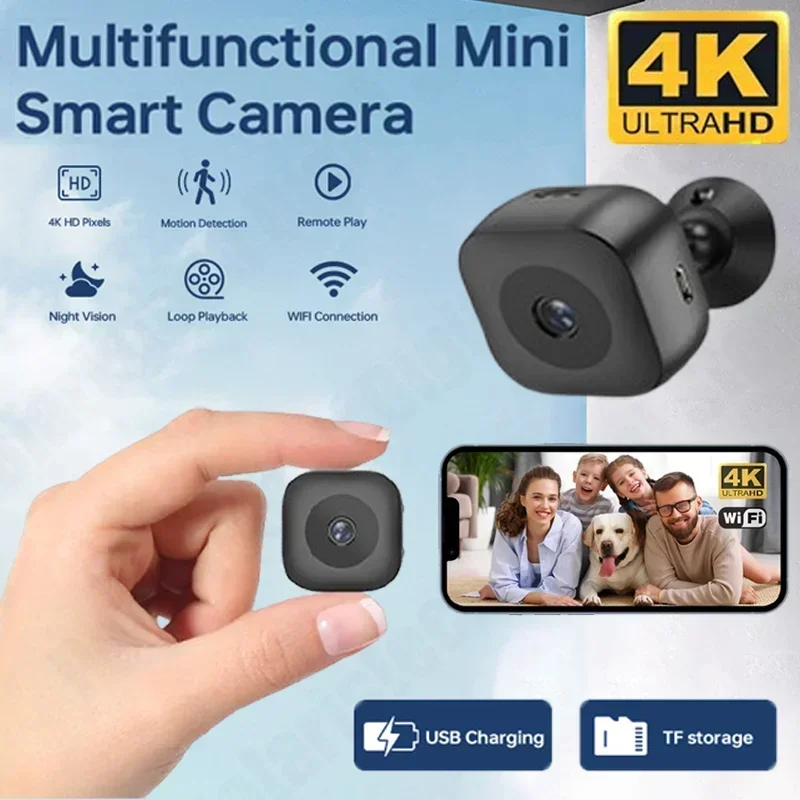 4K Smart Wireless Home Surveillance HD Camera Battery Camera Indoor Outdoor Security Monitor For Home Theft Prevention - Image 5