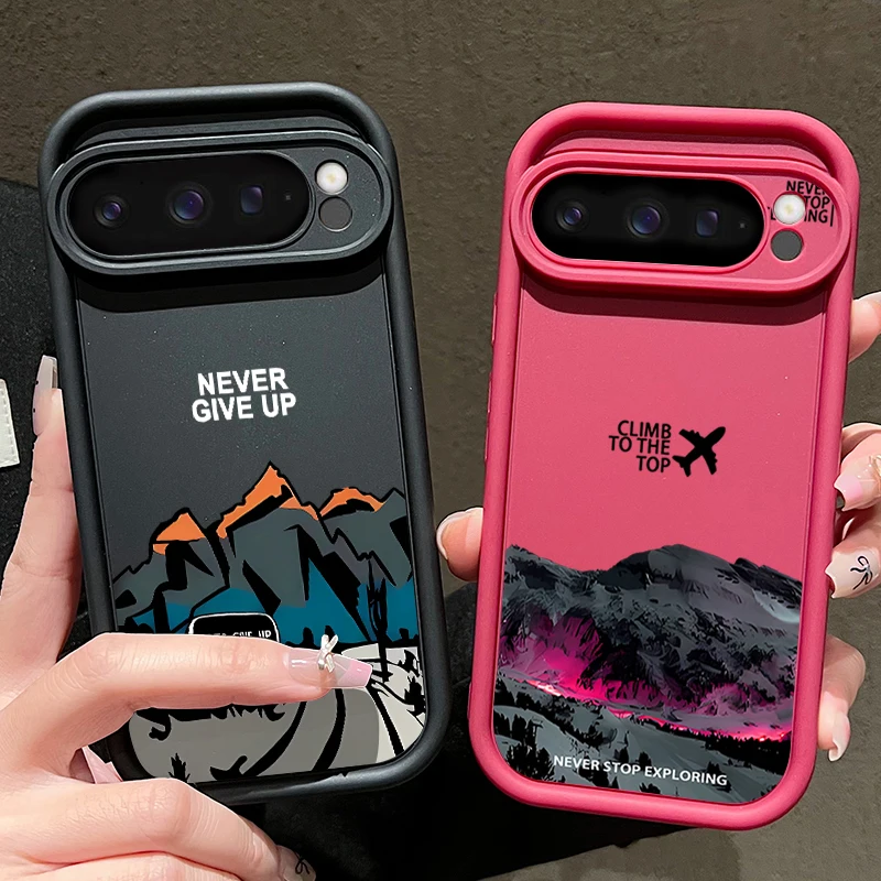 Mountain Road Patterned Phone Case For Google Pixel 10 9 8 7 Pro Pixel 9 10 Pro XL 7A 8A 9A Shockproof Soft Silicone Back Cover - Image 4