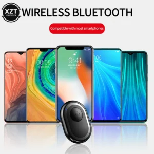 Mini Bluetooth-compatible Remote Control Button Wireless Controller Self-timer Trigger Release Selfie For Smartphones Camera