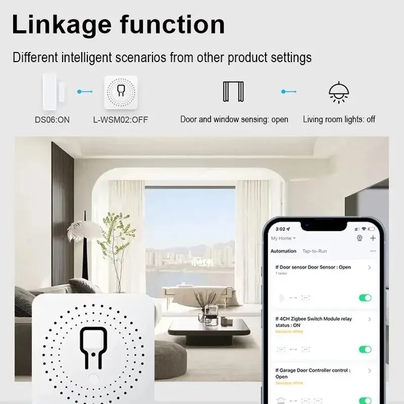 16A Wifi Smart Switch Smart Home Light Switches Module 2 Way Control Work with Tuya Smart Life Alexa Google Home Switch - Image 2