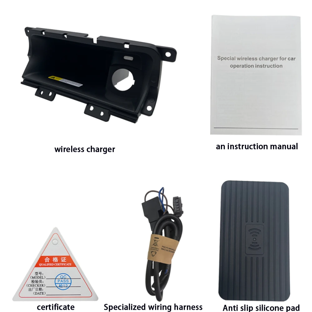 for Nissan Sylphy Sentra B17 2012–2019 Center Console Storage Wireless Mobile Phone Charger QI 18W iPhone Magsafe Fast Charging - Image 6