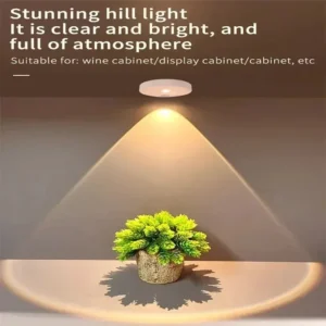 Wireless Magnetic LED Cabinet Light, Remote & Motion Sensor,3 Color Dimmable, Rechargeable for Wardrobe Shelf Closet,No Drilling