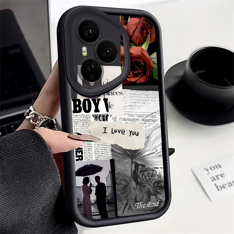 Daily Life Collage Pattern Phone Case For Honor 400 200 Pro Magic7 Lite X8c X9c Smart X6a X6b X6c Shockproof Soft Silicone Cover