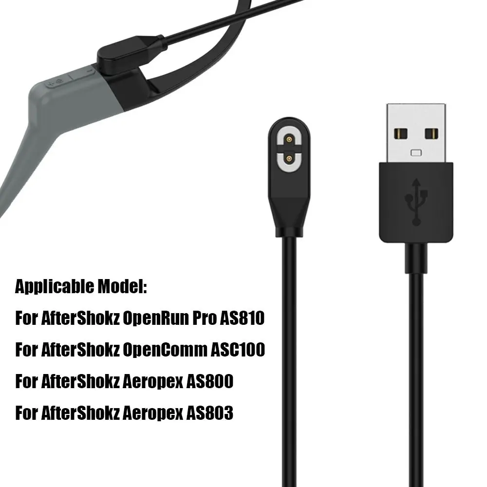 Earphone Accessories Bone Conduction Headphones Charger Adapter Fast Charging Cord USB Cable Dock For AfterShokz Aeropex AS800 - Image 2