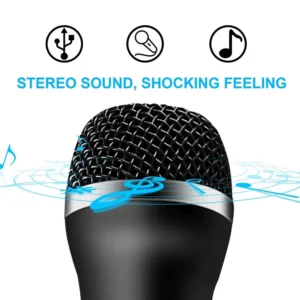 Chatting Gaming Podcast Recording Universal USB Wired Microphone Karaoke Mic for Nintendo Switch Wii PS4 Xbox PC