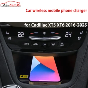 for Cadillac XT5 XT6 2016-2025 Center Console Storage Wireless Mobile Phone Charger QI 18W iPhone Magsafe Fast Charging Panel