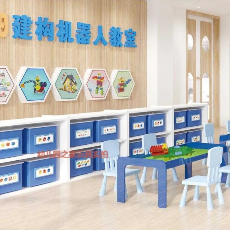 Robot classroom set teaching toys with training courses Children's construction and assembly teaching toys - Image 4