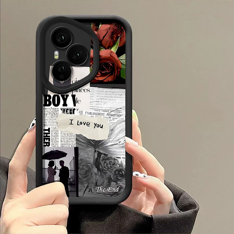 Daily Life Collage Pattern Phone Case For Honor 400 200 Pro Magic7 Lite X8c X9c Smart X6a X6b X6c Shockproof Soft Silicone Cover - Image 4